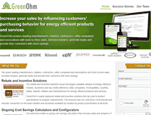 Tablet Screenshot of greenohm.com